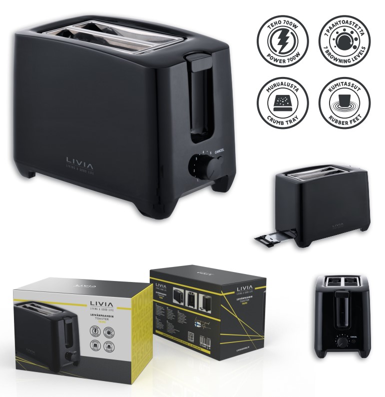 Leivänpaahdin TAIMI 700W, Livia 
